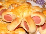 Сосиски в тесте с сыром