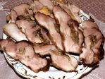 Мясо фаршированное сыром и грибами