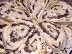 Рулет из лаваша с грибами, сыром и яйцом