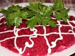 Салат из сельди, свеклы и моркови